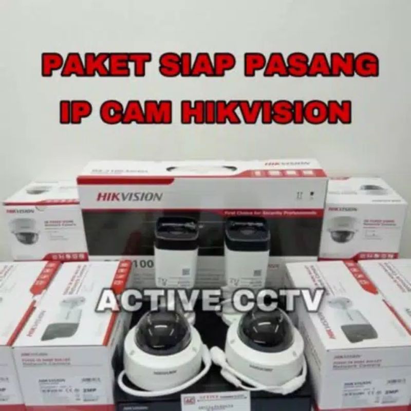 PAKET IP KAMERA 4  TANPA KABEL