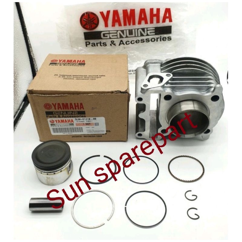 BLOK SEHER 5LW MIO SPORTY KARBU STANDAR KOMPLIT SET + RING PISTON SEHER /BLOK SEHER KOMPLIT RING SEH