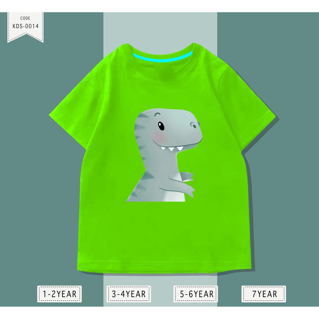 Baju Anak Dinosaurs / Kaos Distro DTF Anak Laki Laki dan Perempuan / Unisex / Motif Kartun