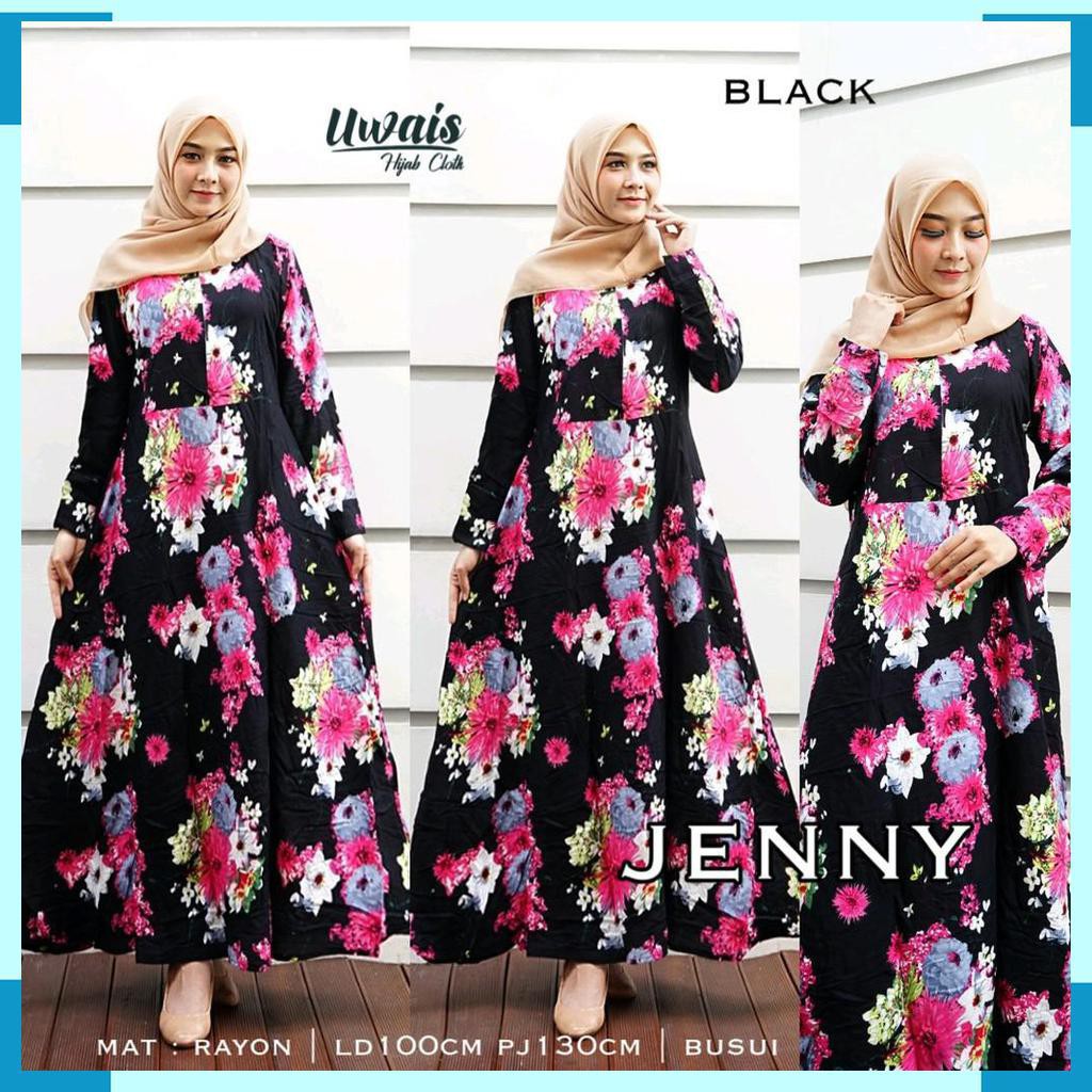 DRESS GAMIS MOTIF. FASHION MUSLIM WANITA. BY UWAIS