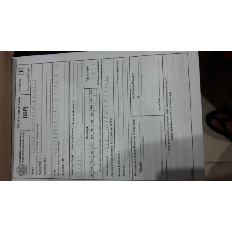 

Buku surat setoran pajak isi tebal