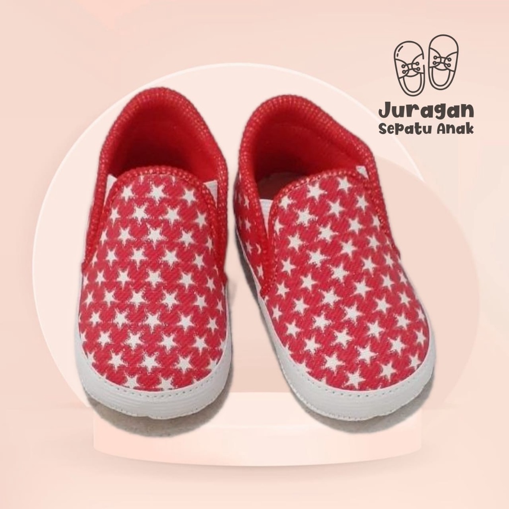 Sepatu Bayi Baby Shoes Prewalker Motif Bintang Lucu Murah Belum Bisa Berjalan/Ssepatu bayi/sepatu anak prewalker