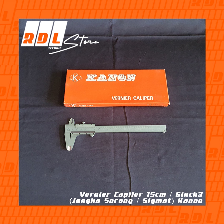 

Vernier Capiler 15cm / 6inch (Jangka Sorong / Sigmat) Kanon