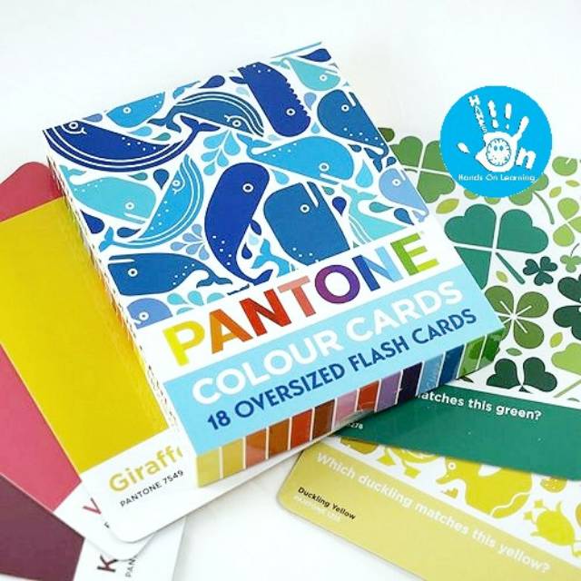 

Pantone colour cards 18 oversized flash cards