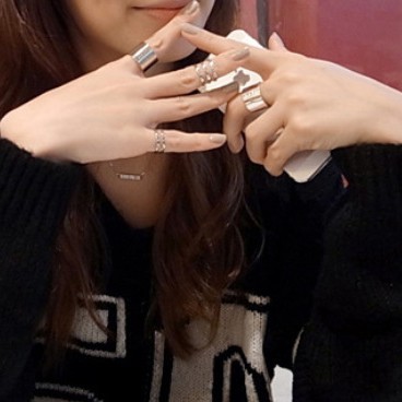 3PCS/Set Cincin Korea fashion wanita temperamen liar Ring