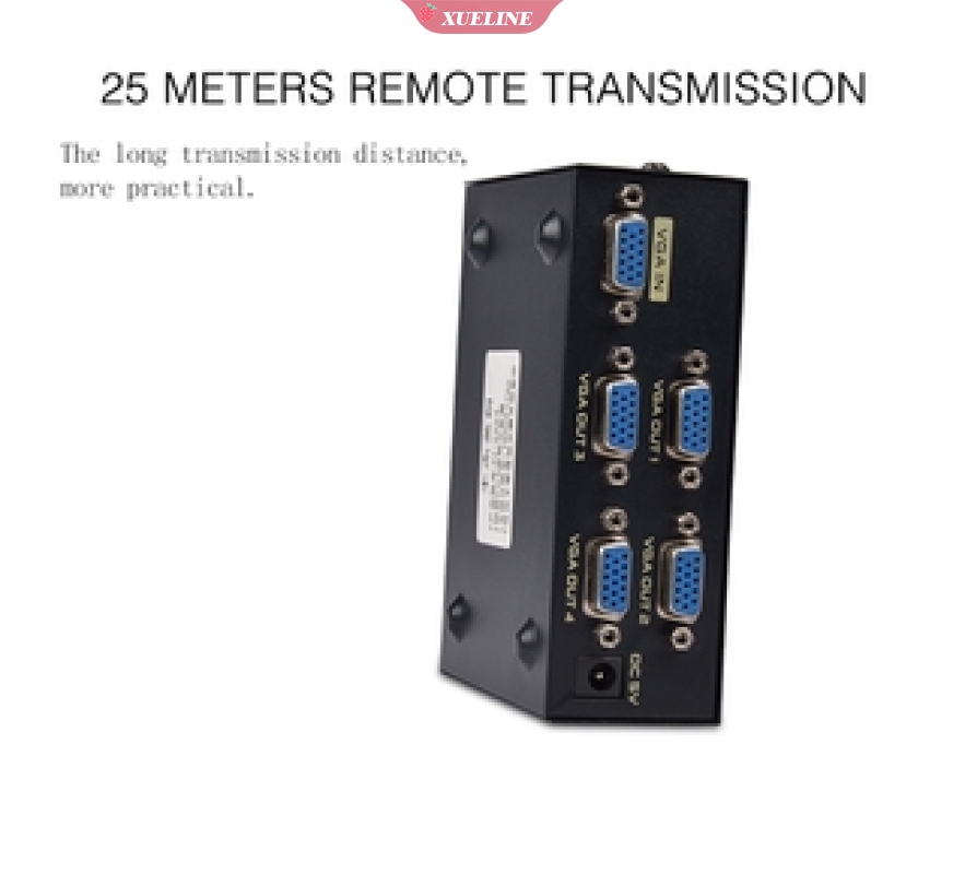 Splitter Port Vga 1 Input 4 Output 2 / 3 / 4 Port 200mhz Tahan Lama