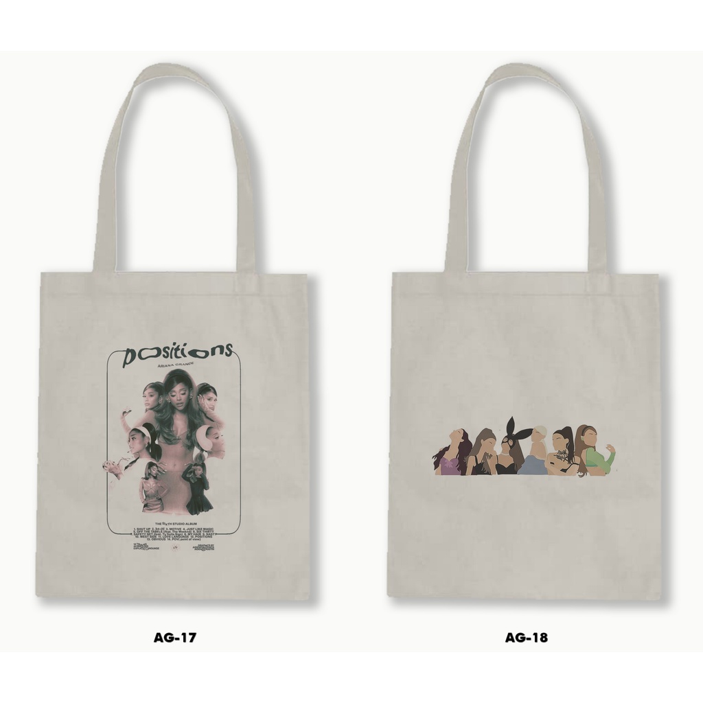 TOTE BAG BLACU - ARIANA GRANDE 01