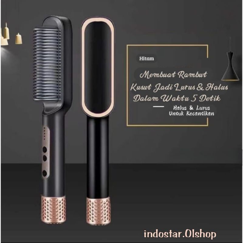 Fast hair straughtener sisir catok pelurus rambut⭐ IndoStar ⭐