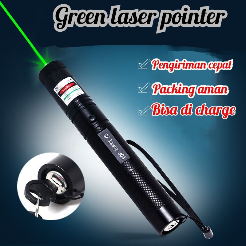Green Laser Lampu LED / Green laser Pointer 303 ⭐ Toko13 ⭐