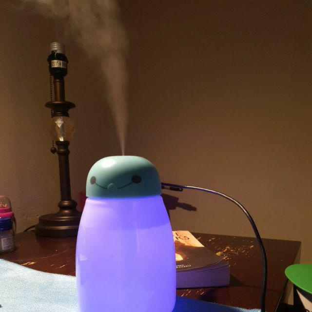Baymax Mini Led Rgb Humidifier Usb 400ml - Small D - Blue Omhz8vbl
