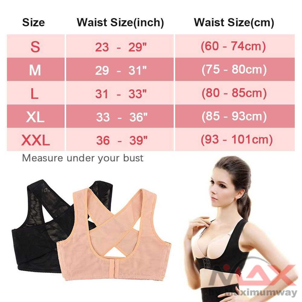 Korset memperindah bentuk payudara terlihat besar berisi memperbesar bentuk tubuh lebih indah tidak terlihat sembunyi dibalik baju Genkent Korset Tali Body Harness Punggung Breast Support wanita cewek percaya diri Back Support Brace Belt Women Posture