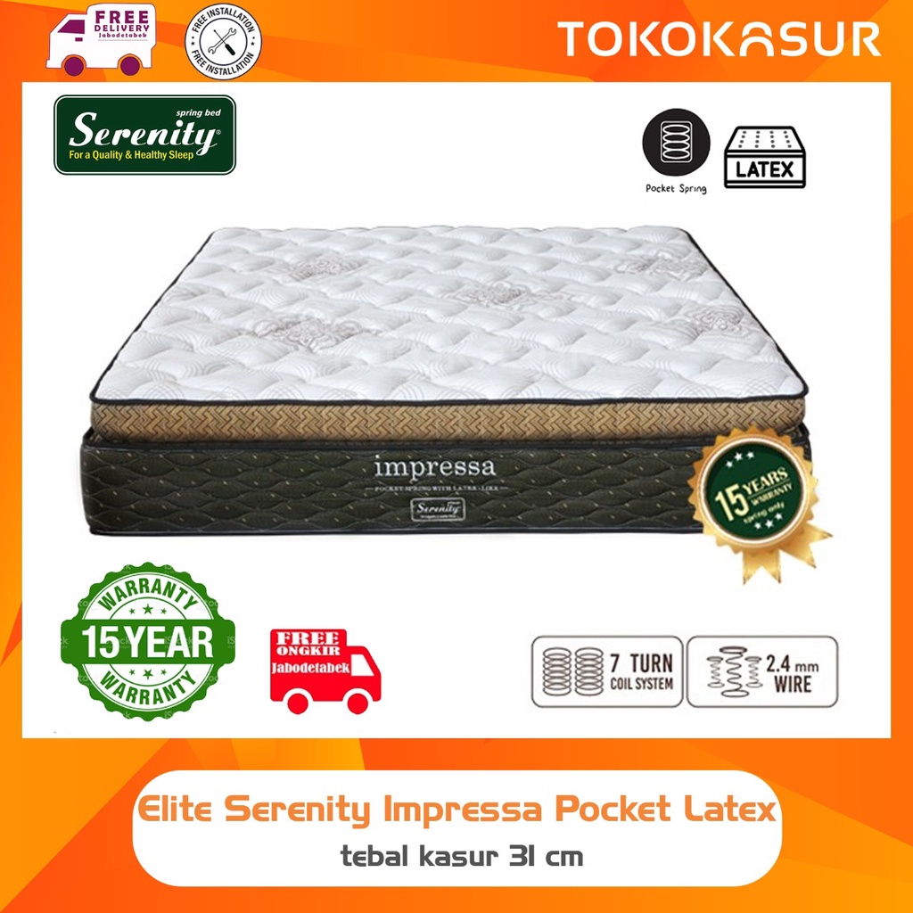 Elite Serenity Impressa Pocket Latex Matrass Only