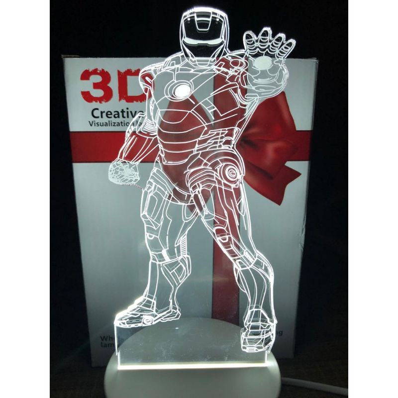 Lampu Hias 3d Ironman Lampu Tidur Led Hias