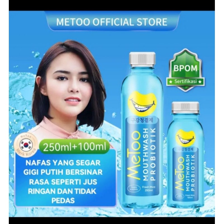 MeToo Obat Kumur Probiotik/ Fresh Mint Mouthwash