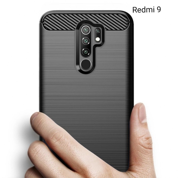 [COD] Case Hp Carbon Soft Xiaomi Redmi 9 Casing Kondom