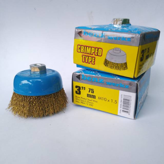 Sikat Kawat Mangkok Rustik Benz 3"
