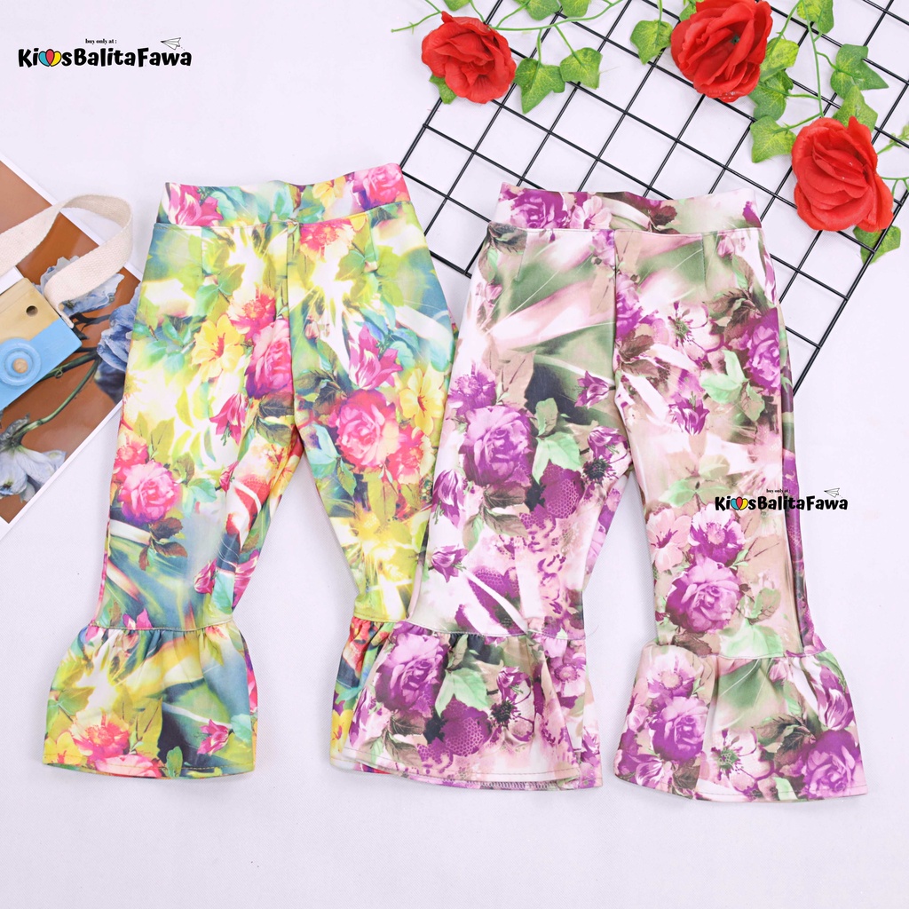 Trumpet Pants 1-2 Tahun / Celana Cutbray Adem Anak Perempuan Legging Cewek Modis Girl Lucu Panjang