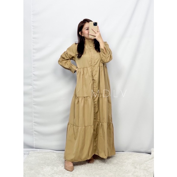 MDLV 88370 LIONELLA BABYDOLL MAXI DRESS LONG DRESS KOREA BIG SIZE DRESS FASHION MUSLIM FASHION IMPOR