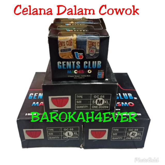 PROMO Celana Dalam Cowok Eltec GENTS CLUB (isi 2Pc)