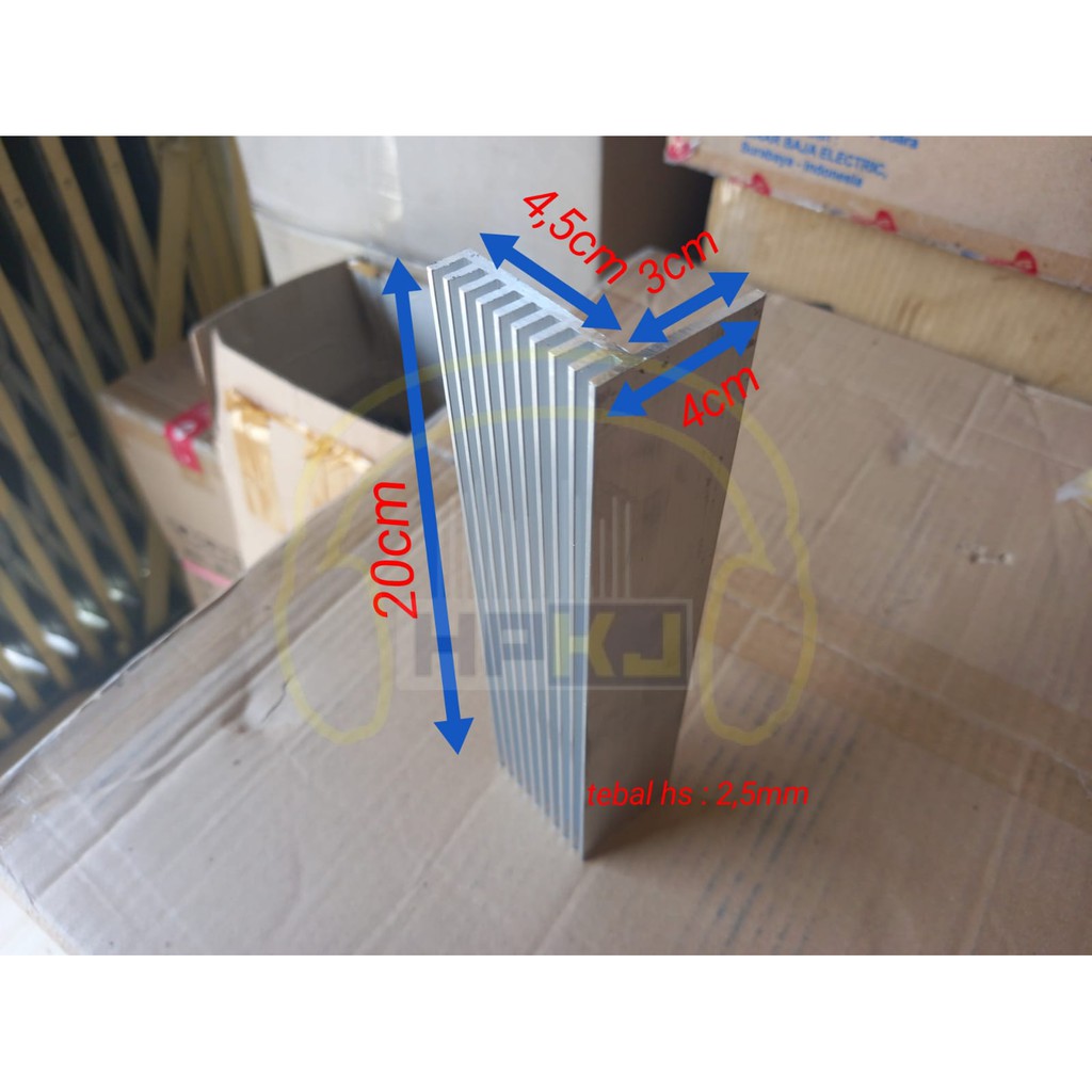 PENDINGIN HS POWER SANKEN L SIRIP 20 CM heatsink 20cm L sirip