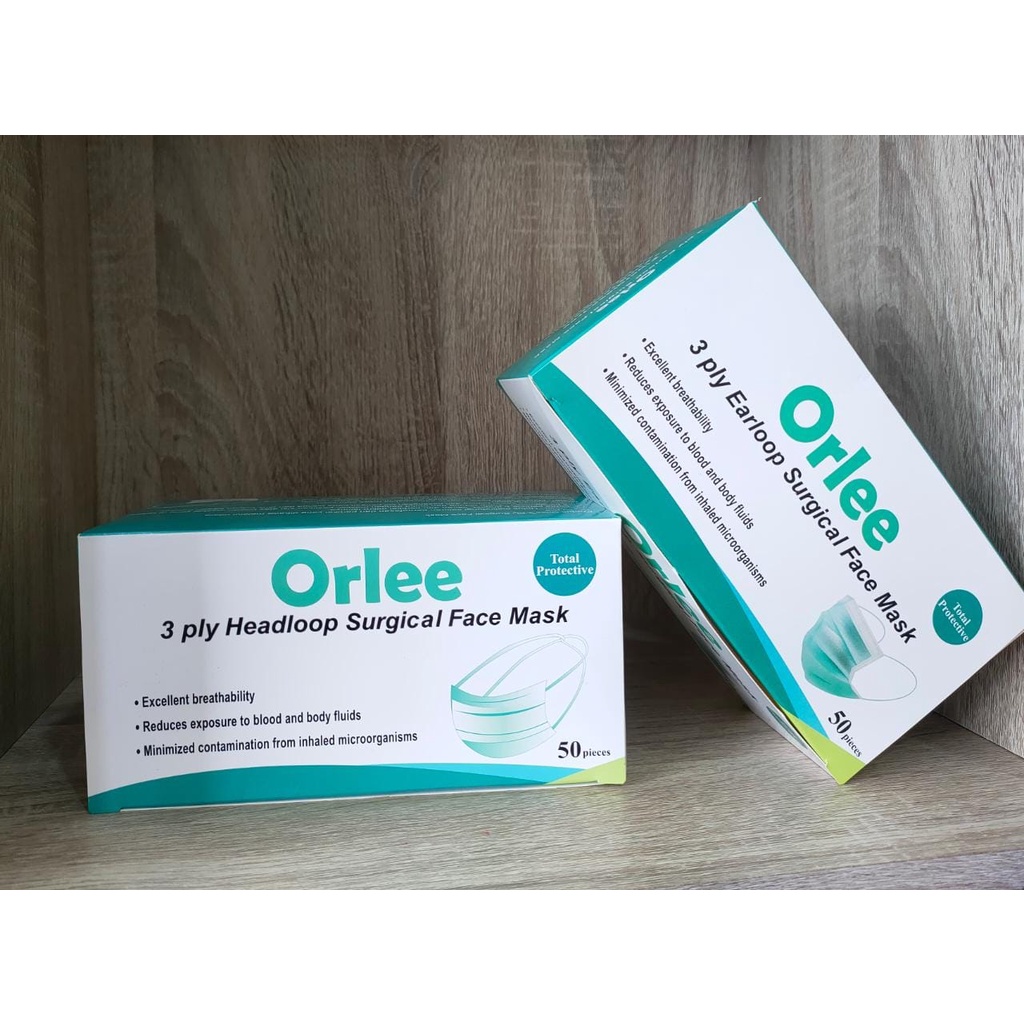MASKER EARLOOP ORLEE/MASKER MURAH ORLE/ MASKER HIJAU MEDIS