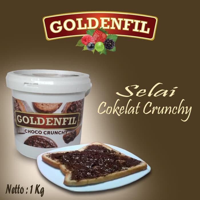 

GOLDENFIL CHOCO CRUNCHY 1 KG - SELAI COKLAT 1KG