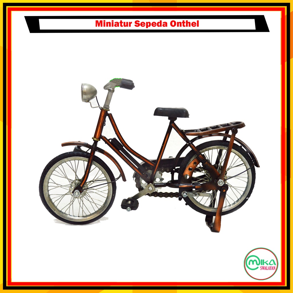 Miniatur Sepeda Ontel Cowok | Diecast Sepeda Ontel Cewek | Miniatur Tembaga Sepeda