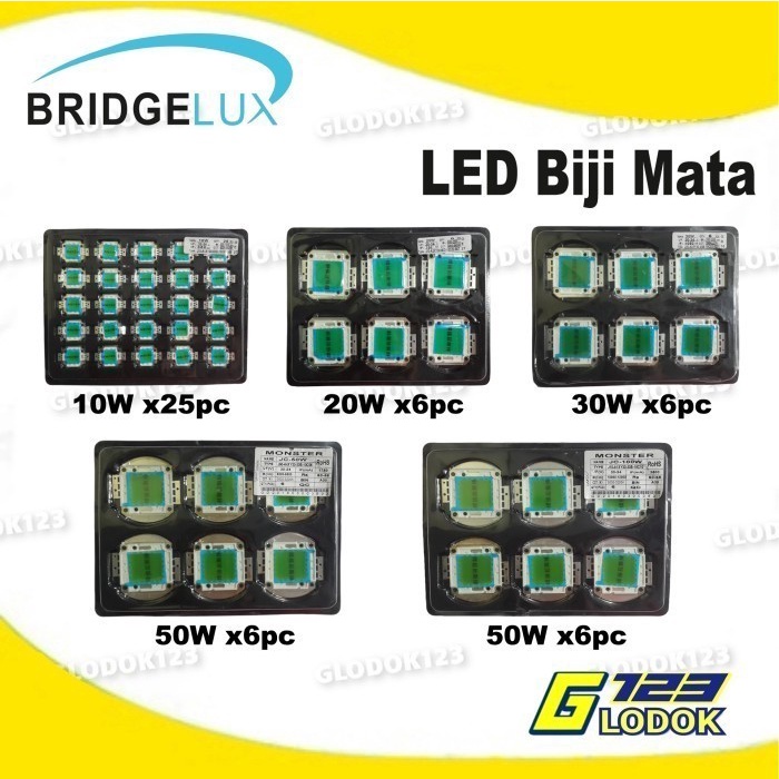 LED Lampu Biji Mata 10 - 100 Watt Super Terang 800LM - 12.000LM Indoor Outdoor