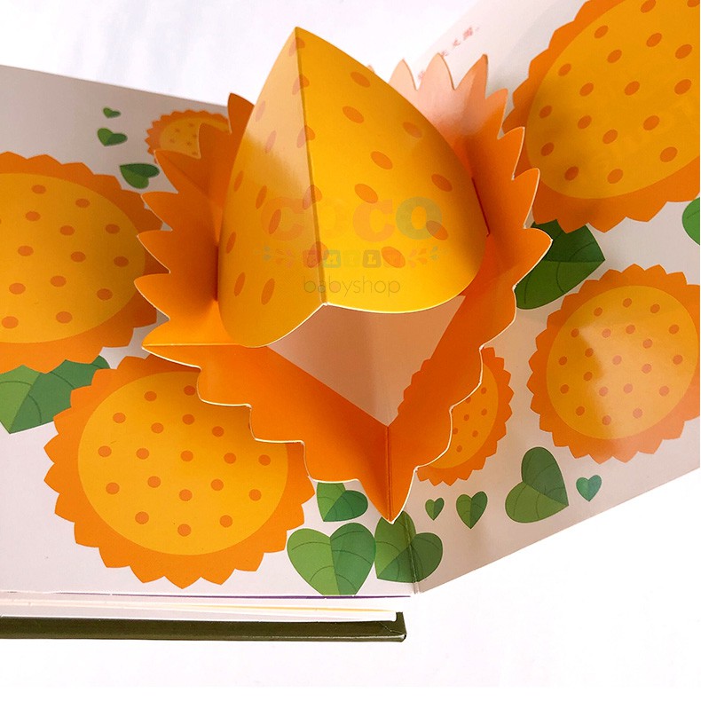 Pop Up 3D Push Pull Board Book English Mandarin Buku Anak 1 Ready