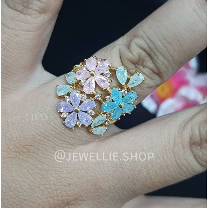 Cincin cubic zirconia/ diamond look/ Cincin fashion murah