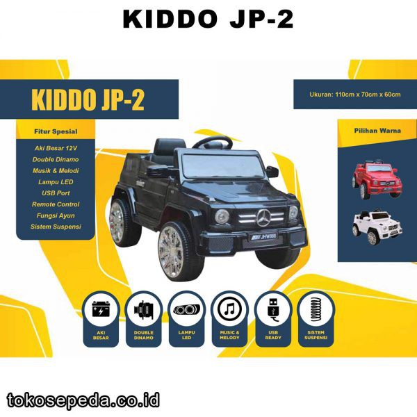 MOBIL ACCU KIDDO JP-02 MAINAN KENDARAAN ANAK MOBIL AKI