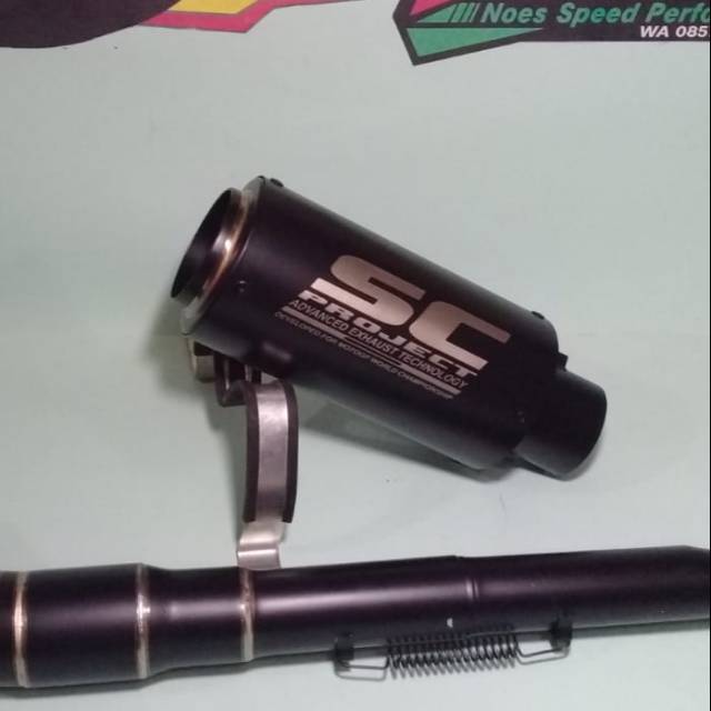 Knalpot sc project black series yamaha R15v2 . R15v3 . R15vva