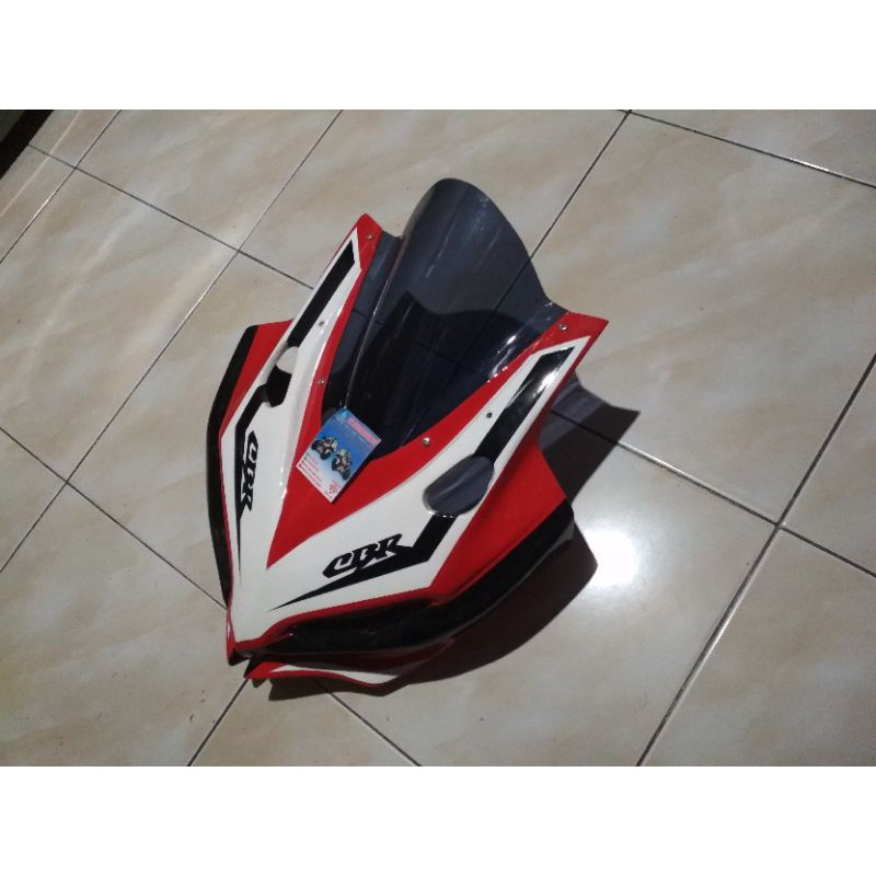 cover headlamp Honda All New CBR150R merah list putih modEL All New CBR 250 RR