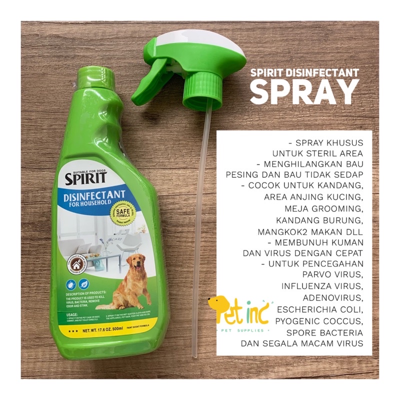 SPIRIT DISINFECTANT SPRAY 500ml