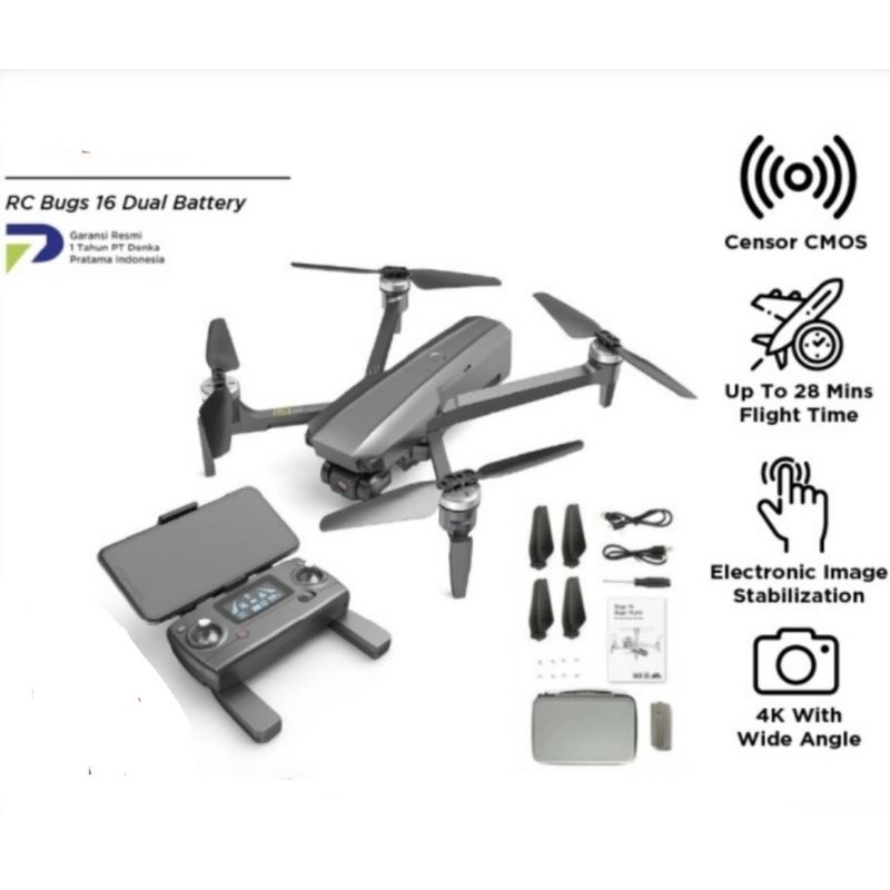 MJX RC BUGS 16 DUAL BATTERRY