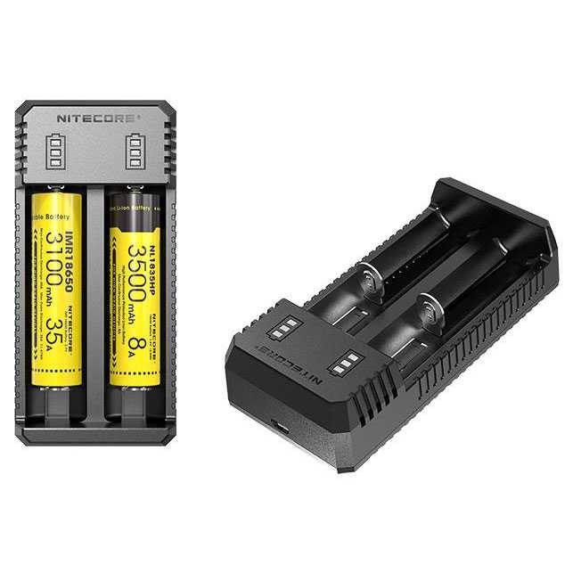 Terbaru ! NITECORE Charger Baterai Universal 2 Slot for Li-ion &amp; NiMH - UI2