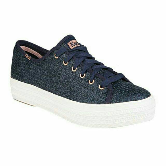 keds navy bling double decker