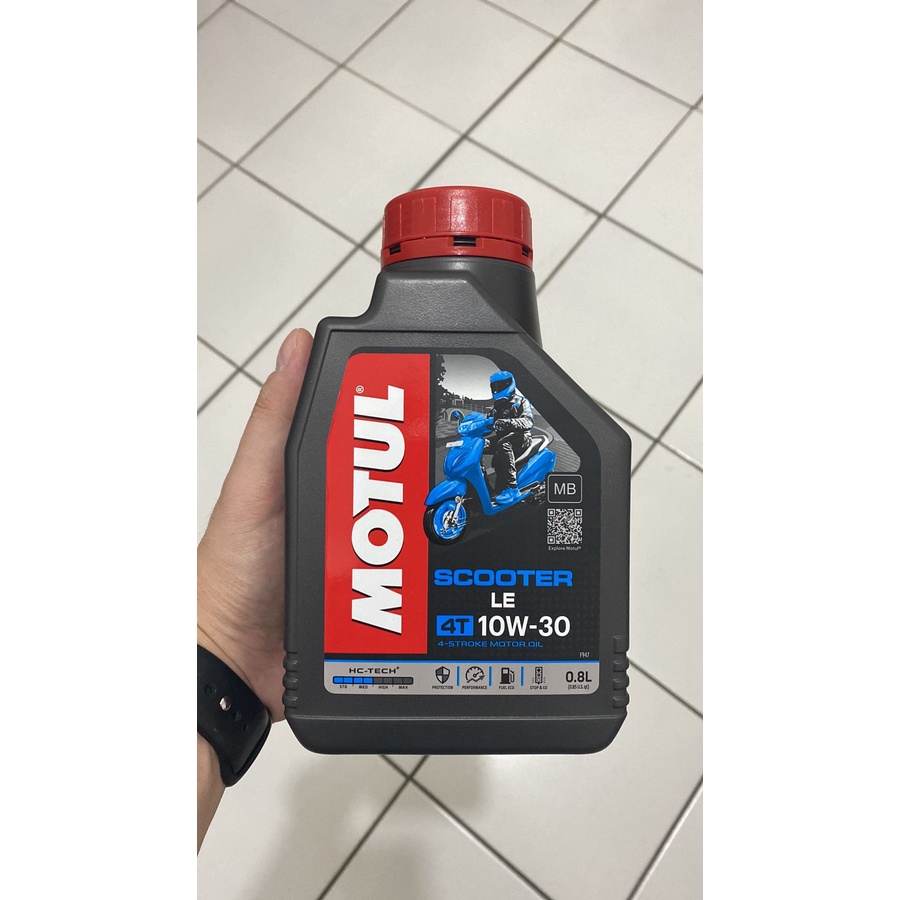 OLI MOTUL 4T SCOOTER LE 10W 30 0,8 LITER OLI MOTOR ASLI