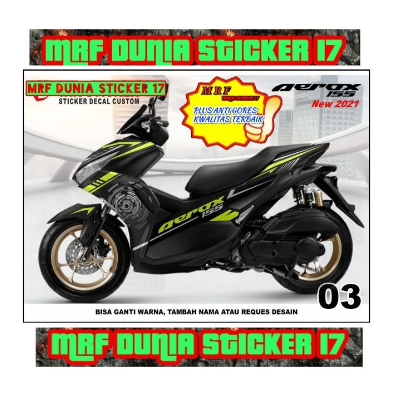 Decal Stiker Motor Yamaha Aerox 2021 Full Body Modifikasi 03