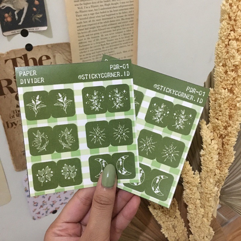 

Stiker pembatas buku binder notebook PAPER DIVIDER STICKER