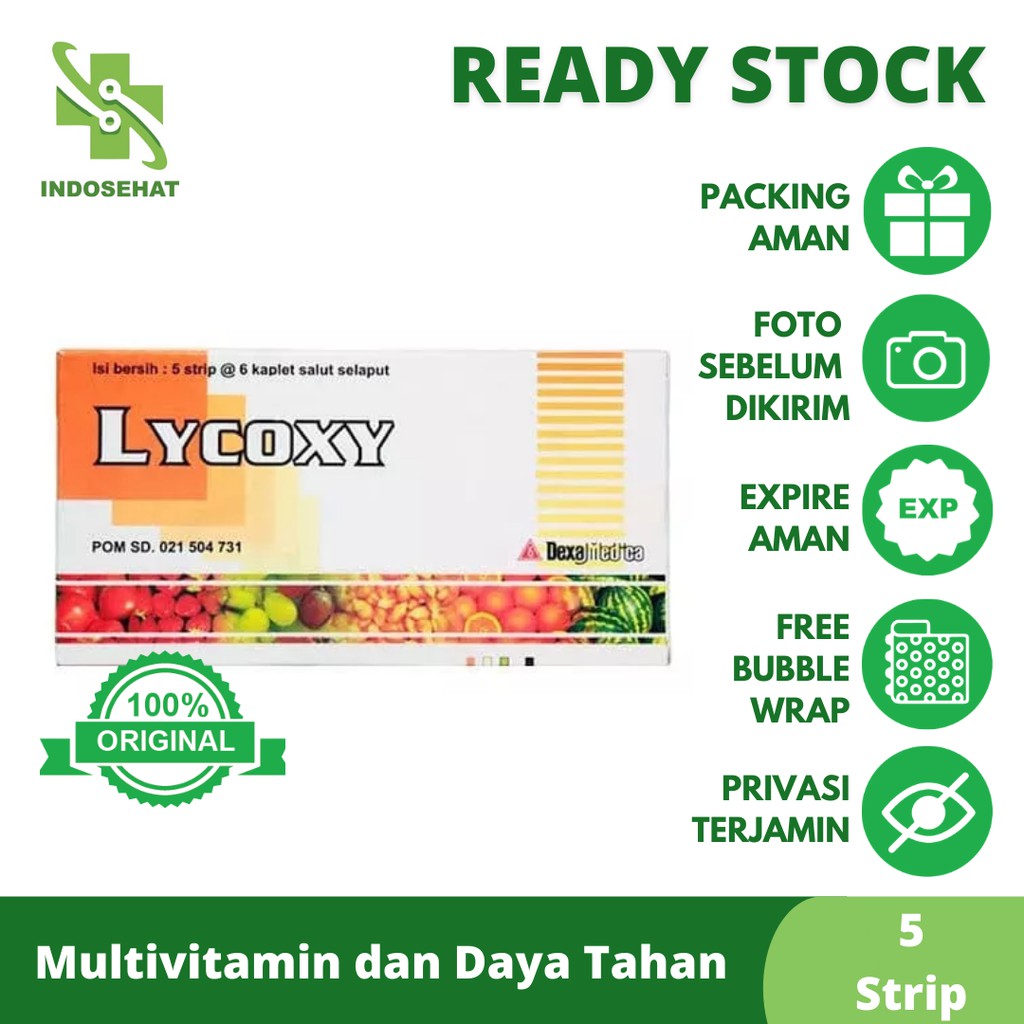 Lycoxy per dus 30 butir | Obat Antioksidan & Daya Tahan Tubuh