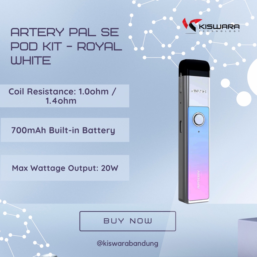 Artery PAL SE Pod Kit - ROYAL WHITE [Authentic]