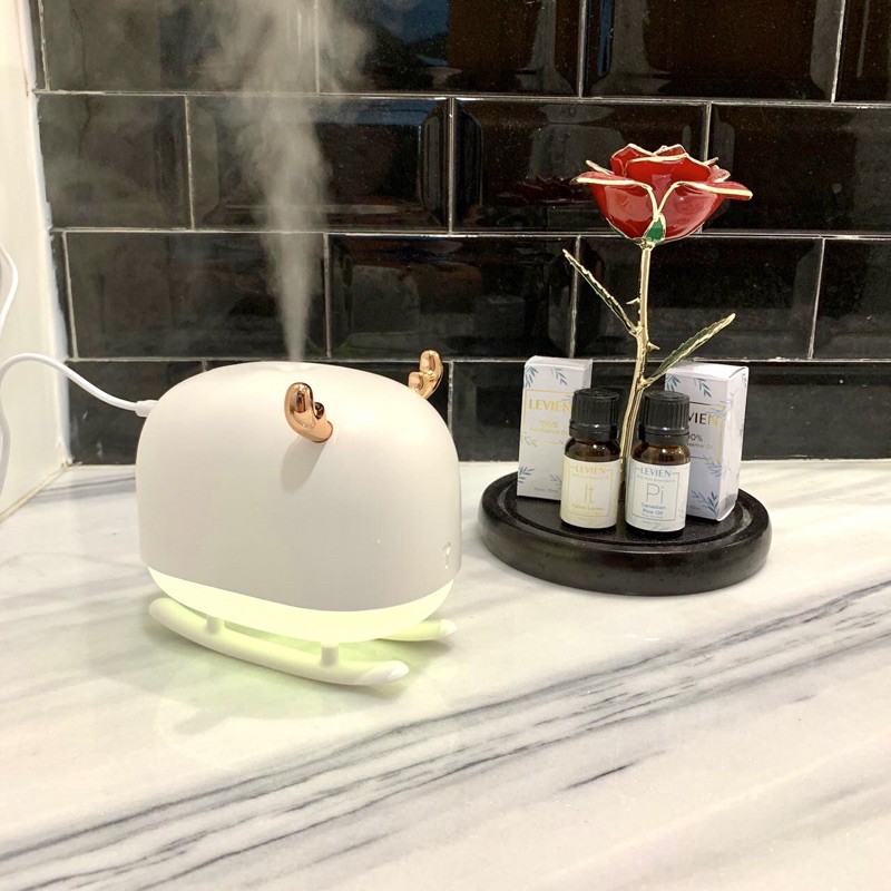 Levien Diffuser Humidifier Rusa Cute + 2 essential oil