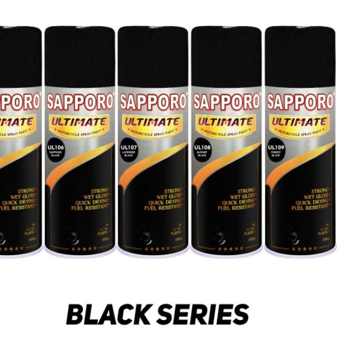 Promo - Sapporo Ultimate Black Series Cat Semprot Sapporo spray 400 mp