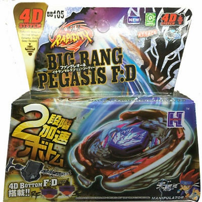 【New！！！】Takara Tomy ​Metal Beyblade BB105 Big Bang Pegasis F:D Spinning Top For Kid Boy