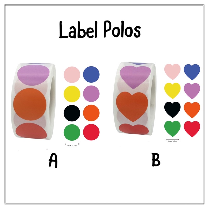 

10pcs Sticker label polos sticker reward