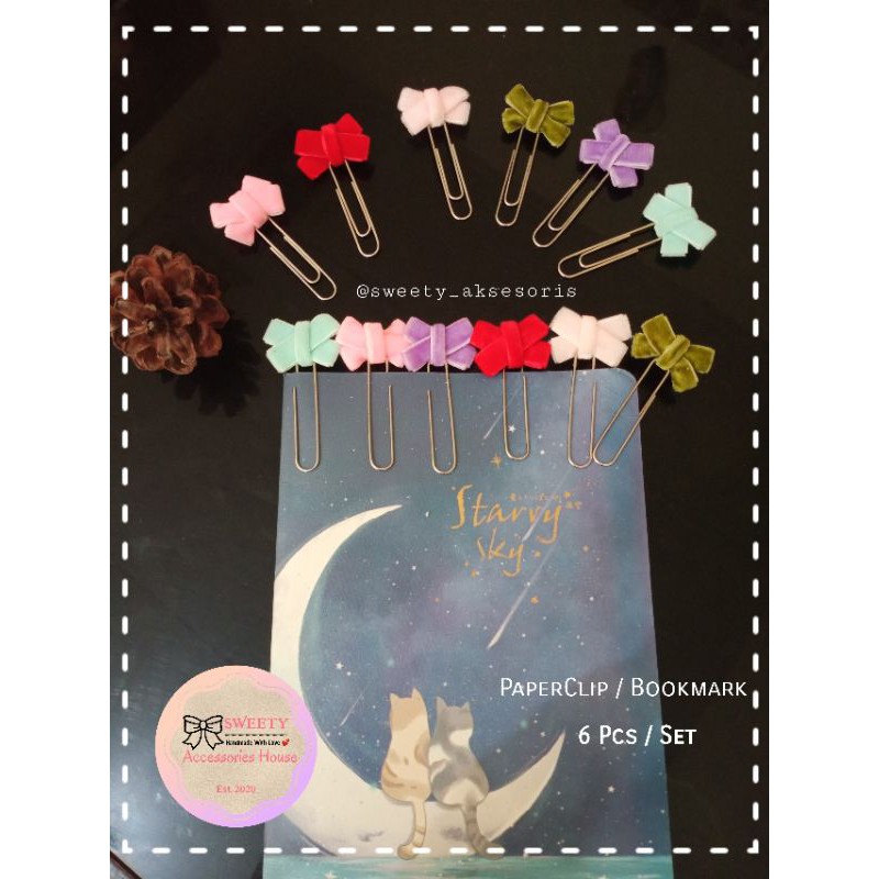 

Paper Clip handmade pita velvet 6 in 1