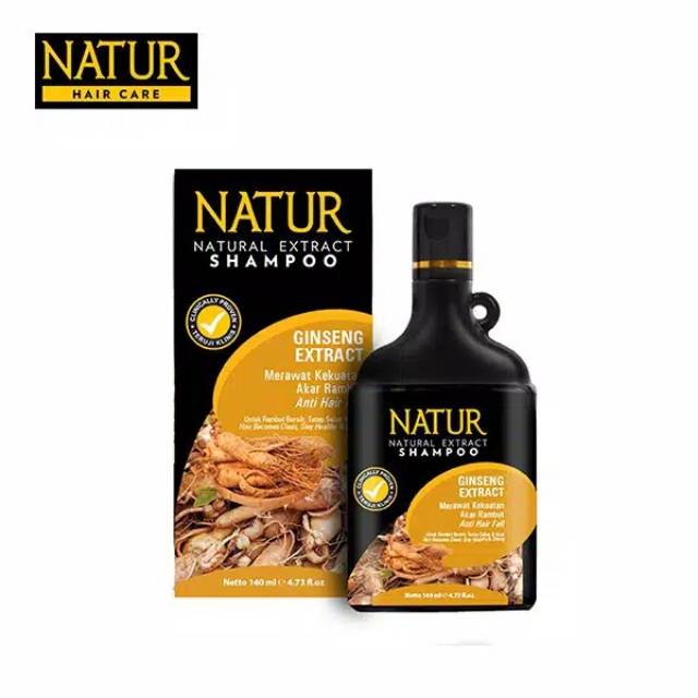 [BPOM] Natur Natural Extract Shampoo Ginseng Aloe Tea Tree | Natur Hair Mask | Natur Hair Tonic