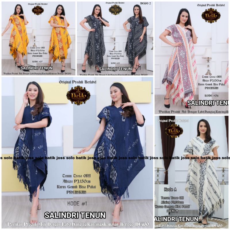 Jual Tunik Tenun Troso Wanita Atasan Tunik Tenun Wanita Kain Tenun