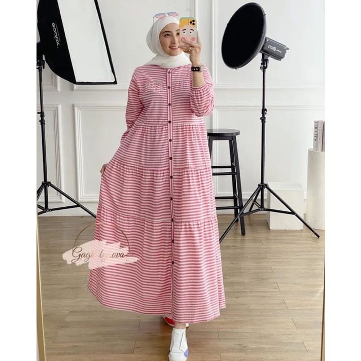 CHESSY SET ORIGINAL BY UWAIS HIJAB. DRESS MAXY SET WANITA TERBARU FASHION MUSLIM